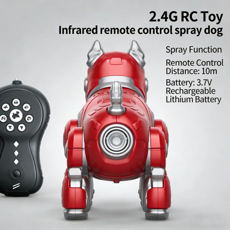 Suptoy 2.4G RC Intelligent Spray Dog - Infrared Remote Control Robotic Pet Toy for Kids(2)