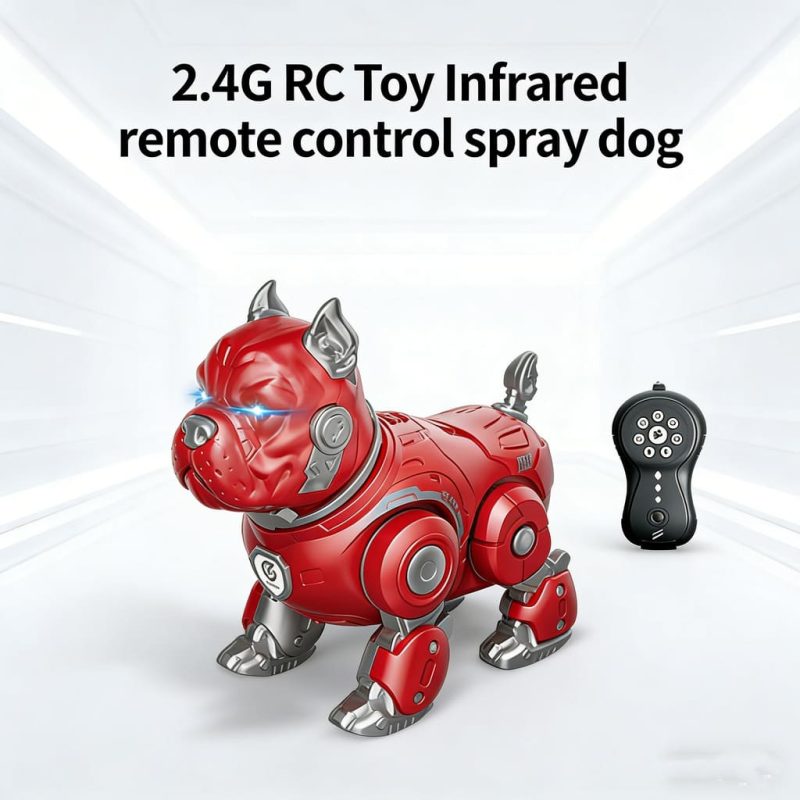 Suptoy 2.4G RC Intelligent Spray Dog - Infrared Remote Control Robotic Pet Toy for Kids(4)